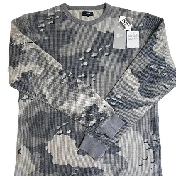 [BUNJANG] BEAMS White Chocochip Camo Long Thermal Sleeve L / [L]빔즈 화이트 초코칩 카모 롱 써멀 슬리브