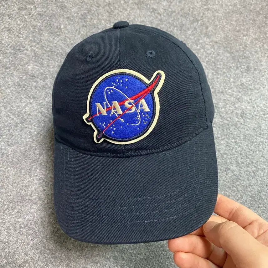 [BUNJANG] Red Canoe NASA Official Licensed Navy Washed Cotton Twill Baseball Cap / Red Canoe NASA 공식 라이선스 네이비 베이스볼 캡