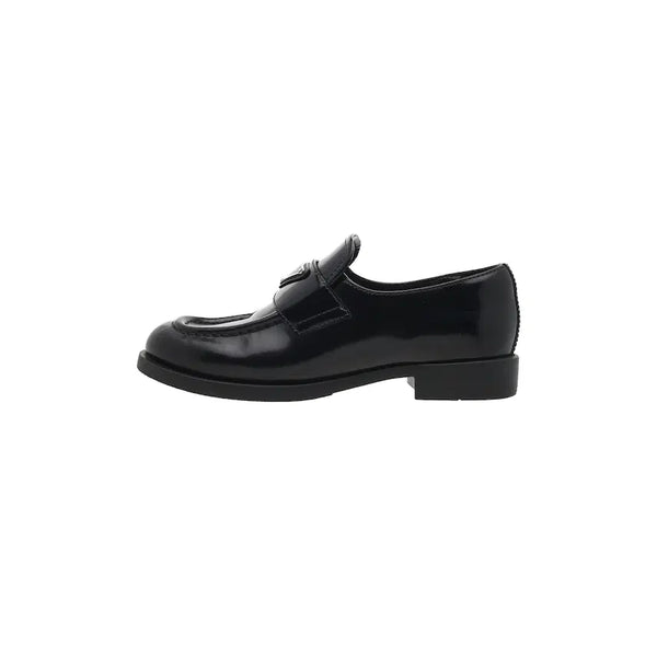 [BUNJANG] Prada Brushed Leather Loafers Black / (W) 프라다 브러쉬드 레더 로퍼 블랙