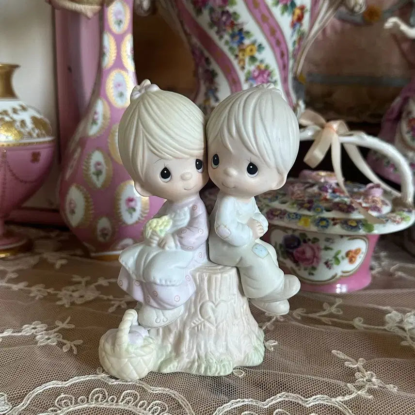 [BUNJANG] Vintage Precious Moments Figurine Couple / 빈티지 소품 프레셔스모먼트 피겨린