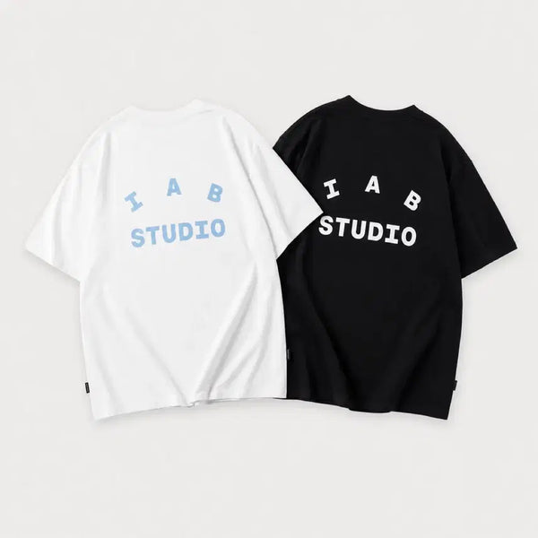 [BUNJANG] IAB Studio Short-Sleeve T-Shirt Black/White / IAB 아이앱 스튜디오 반팔티 블랙/화이트 미개봉 새상품