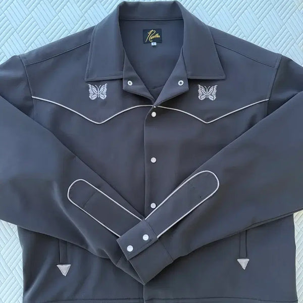 [BUNJANG] Needles Cowboy Jacket Charcoal Purple L / 니들스 카우보이 자켓 차콜 퍼플 L