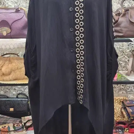 [BUNJANG] T'S COLLECTION Oversized Long Shirt Polyester / T'S COLLECTION 롱셔츠(FREE)(빅사이즈가능)