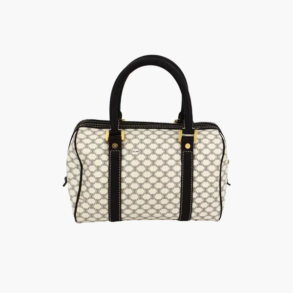 [BUNJANG] Celine Macadam Triomphe White Tote Bag / 셀린느 마카담 트리오페 화이트 토트백