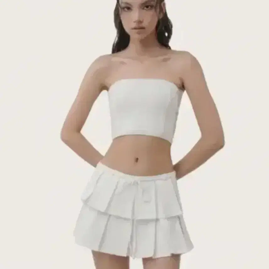 [BUNJANG] Glishier Whipped Cream Skirt / 클리시어 휘핑크림 스커트