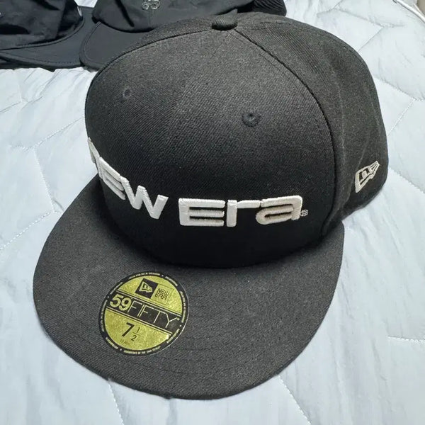[BUNJANG] New Era 59FIFTY Black Baseball Cap / 뉴에라 59FIFTY 7 1/2 블랙 야구모자 스냅백 볼캡