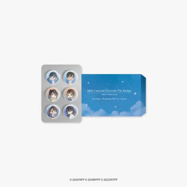 [BUNJANG] Makoto Shinkai "Your Name." Weather Mini Tin Can Badge / 신카이 마코토 미니 알약 캔뱃지 모애쿠 팝업 스토어 너의 이름은 날씨의