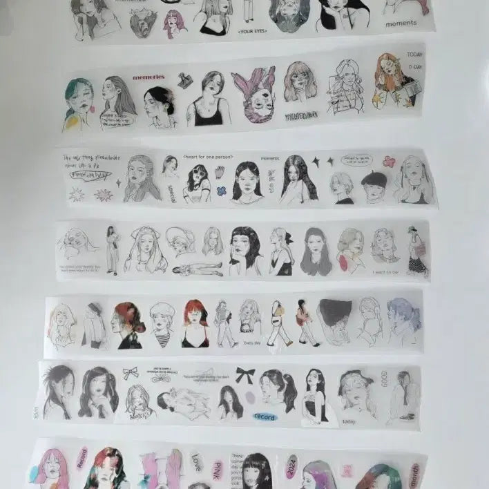 [BUNJANG] Illustrated Masking Tape Set / 일러스트 마스킹 테이프