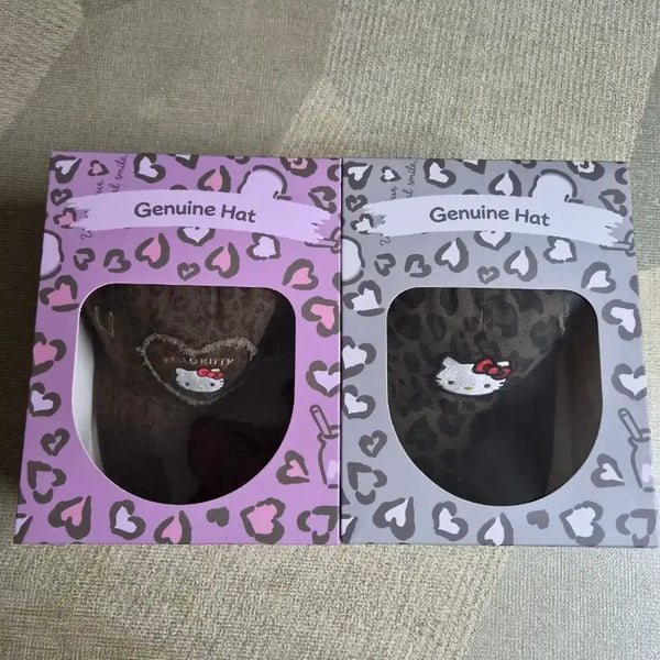 [BUNJANG] Hello Kitty Leopard Print Ball Cap (Sealed) / 헬로키티 호피무늬 볼캡 (미개봉)