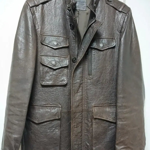 [BUNJANG] Dear Gentleman Lambskin Safari Jacket / 양가죽 사파리