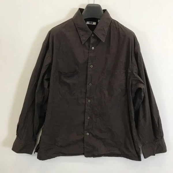 [BUNJANG] Uniqlo U Utility Shirt Jacket Brown L / 유니클로U 유틸리티 셔츠자켓 [L]
