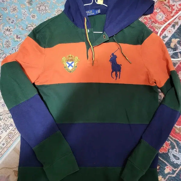[BUNJANG] Polo Ralph Lauren Hooded Rugby Shirt / 폴로 랄프로렌 후드 럭비 티셔츠 럭비셔츠