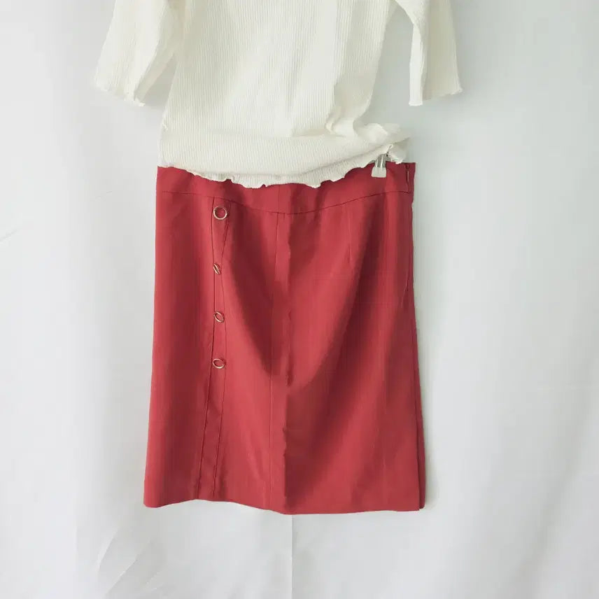 [BUNJANG] Olivia Lauren Orange Skirt / 올리비아로렌 스커트 30-31