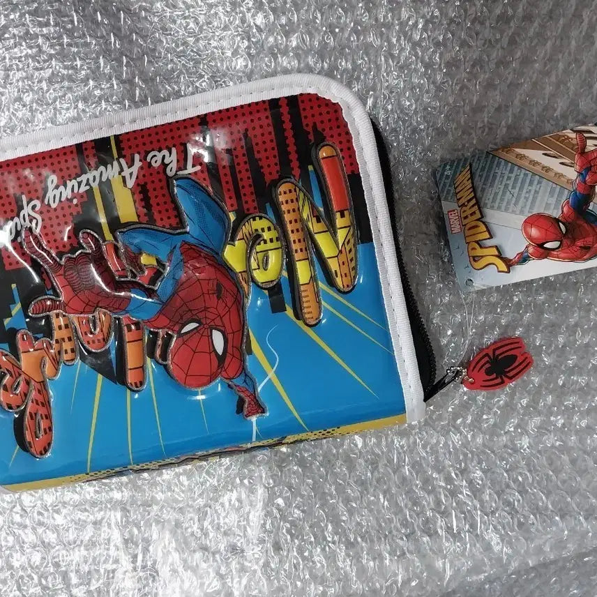 [BUNJANG] Marvel Spider-Man Zip-Up Stationery Set / 마블 스파이더맨 집업 문구 세트