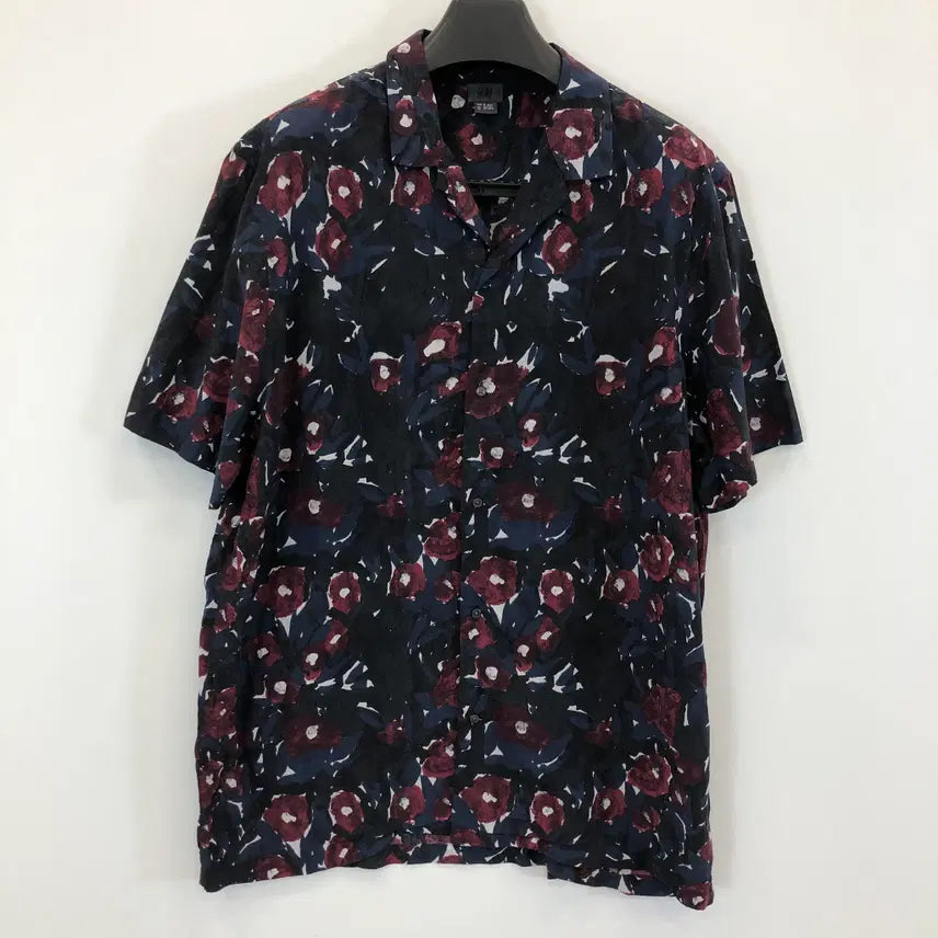 [BUNJANG] H&M Pattern Short Sleeve Shirt XL / H&M 흐앤므 패턴 반팔셔츠 XL