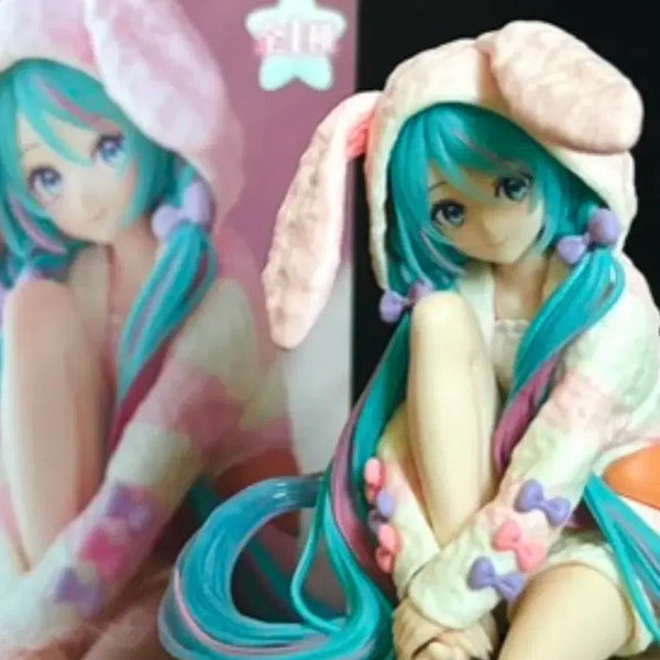 [BUNJANG] Hatsune Miku Rabbit Noodle Stopper Figure / 하츠네미쿠 토끼 누들스토퍼 피규어
