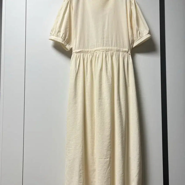 [BUNJANG] Shirring Lovely Long Dress / 셔링 러블리 원피스 롱기장
