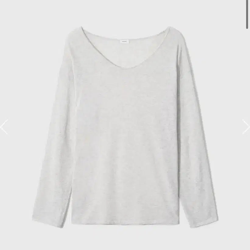[BUNJANG] MONO H 26ss Long Sleeve Knit - Melange Grey / 모노하 26ss 롱슬리브 니트 / 멜란지그레이