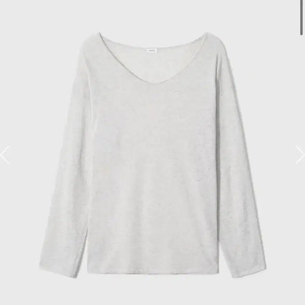 [BUNJANG] MONO H 26ss Long Sleeve Knit - Melange Grey / 모노하 26ss 롱슬리브 니트 / 멜란지그레이
