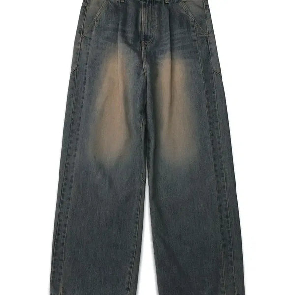 [BUNJANG] DopeJayson Wide Fit Vintage Washed Denim Pants / (새상품) 도프제이슨 와이드핏 빈티지 워시드 데님 팬츠 L size