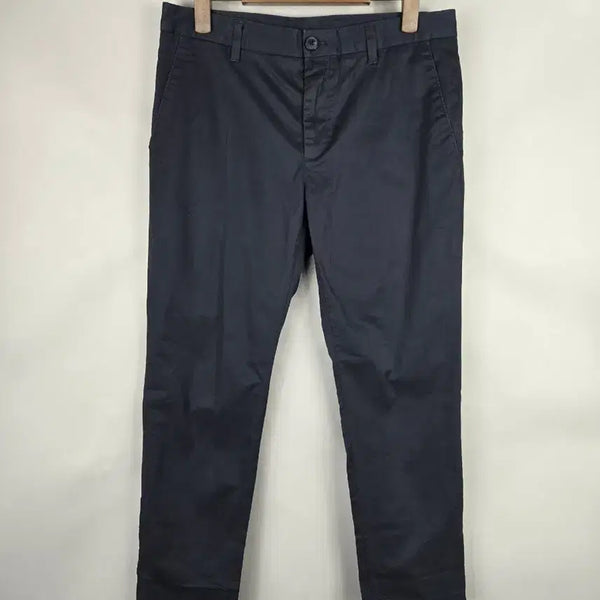 [BUNJANG] Serie Men's Span Cotton Pants Navy / [무료배송]시리즈 82(32) 남성 스판 면바지 바지 팬츠 네이비
