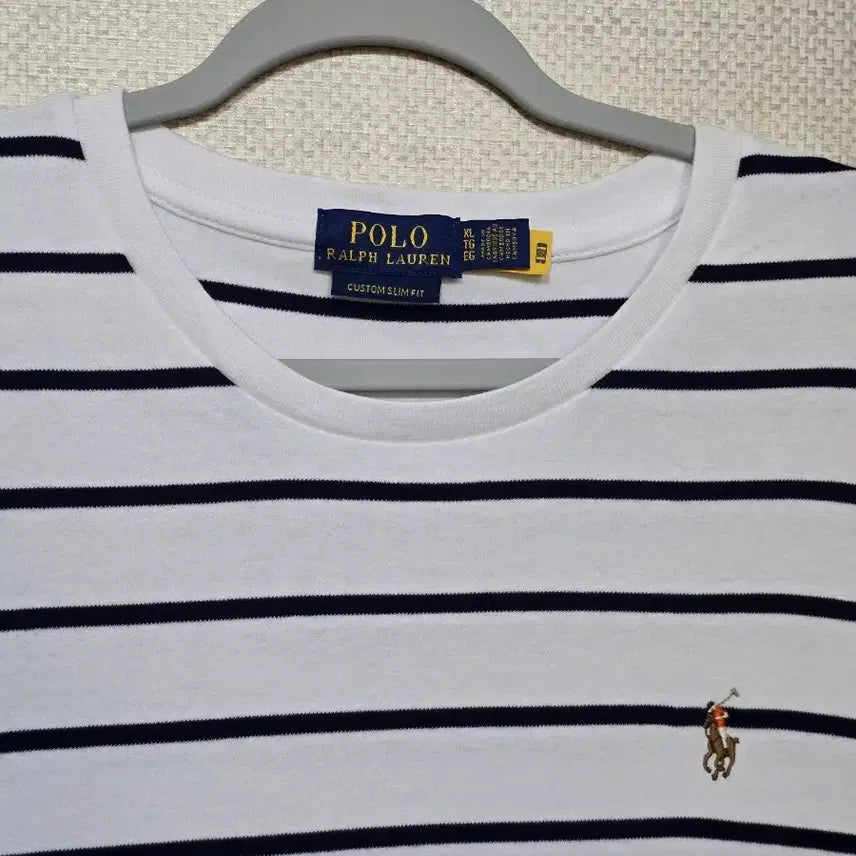 [BUNJANG] Polo Ralph Lauren Men's Striped Short Sleeve T-Shirt / 폴로랄프로렌 남성 반팔티(105)