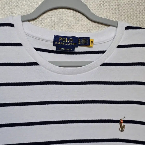 [BUNJANG] Polo Ralph Lauren Men's Striped Short Sleeve T-Shirt / 폴로랄프로렌 남성 반팔티(105)