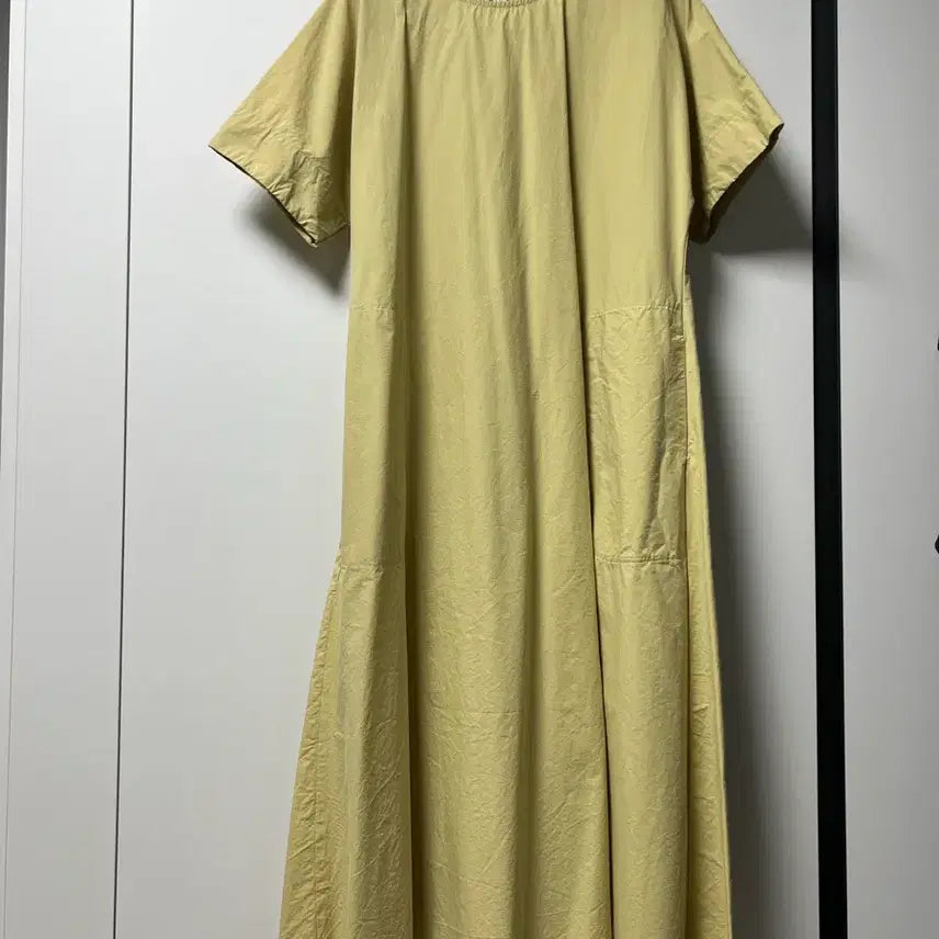 [BUNJANG] Plus Size Bio-Washed Linen Blend Dress / 군살 뱃살 커버 원피스 빅사이즈