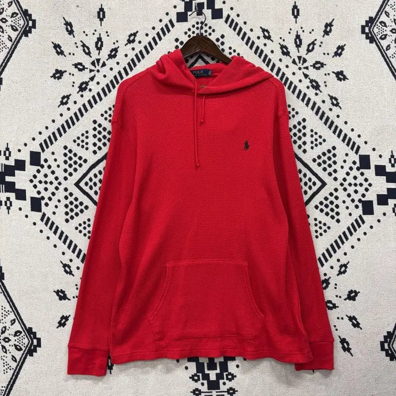 [BUNJANG] Polo Ralph Lauren Waffle Hoodie XL / 폴로 랄프로렌 와플 후드티 XL P00279