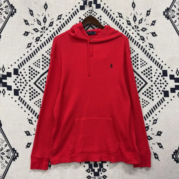 [BUNJANG] Polo Ralph Lauren Waffle Hoodie XL / 폴로 랄프로렌 와플 후드티 XL P00279