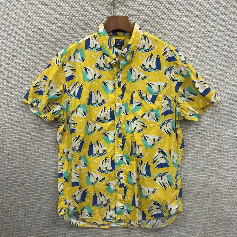 [BUNJANG] J.Crew Hawaiian Short Sleeve Shirt L / 제이크루 하와이안 반팔 셔츠 L D05103