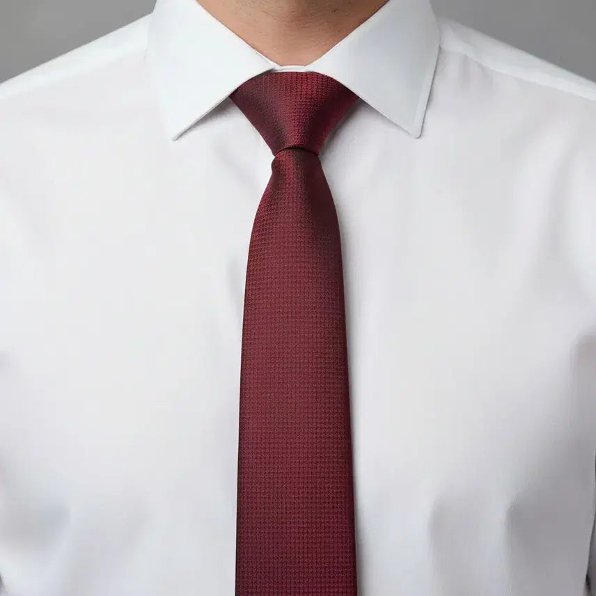 [BUNJANG] Balenciaga Burgundy Silk Necktie / 발렌시아가 버건디 실크넥타이