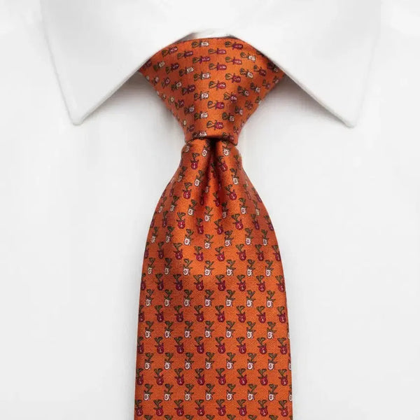 [BUNJANG] Salvatore Ferragamo Floral Silk Necktie / 페라가모 플로럴 실크넥타이