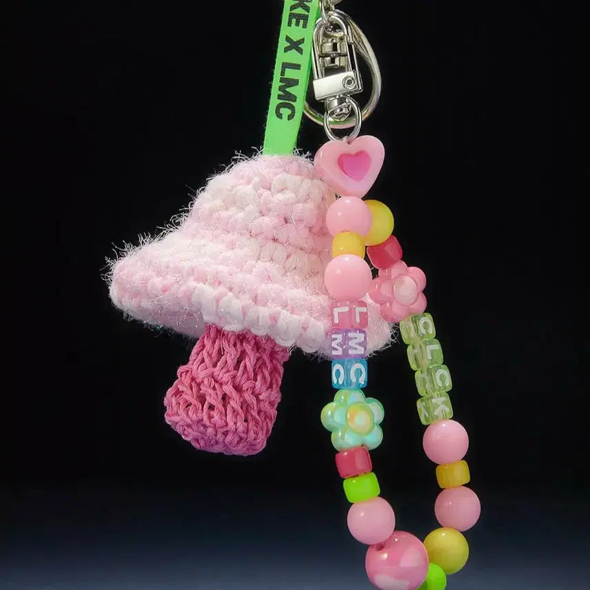 [BUNJANG] LMC x Clumsycake Mushroom Keychain (Unused) / LMC 클럼지케이크 머쉬룸 키링 미사용