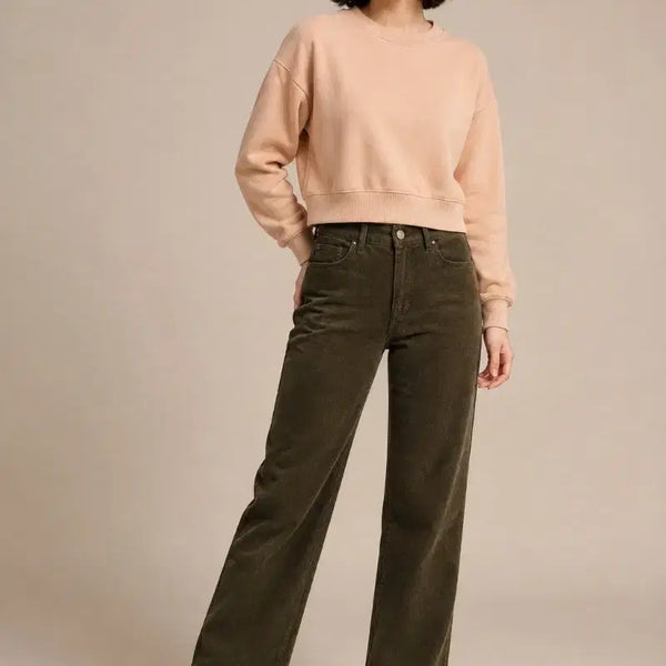 [BUNJANG] Beanpole 2022SS Corduroy Wide Pants Khaki 26 / 빈폴/2022ss/코듀로이 와이드 팬츠 카키/26/앨리스/1541