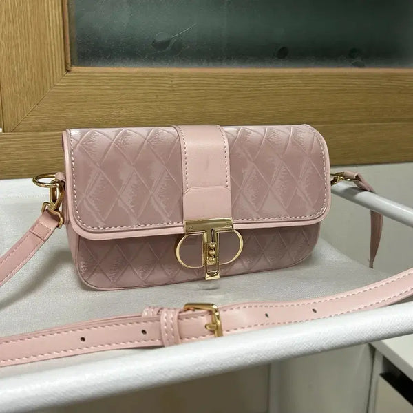 [BUNJANG] Quilted Shoulder Bag Pink / 핑크 퀄팅 숄더백