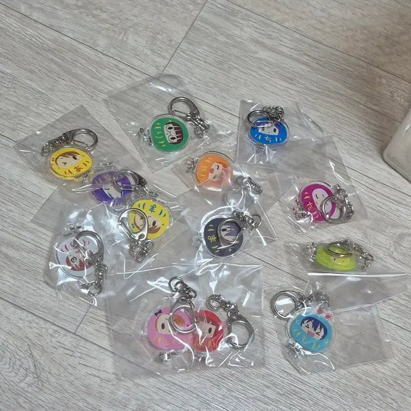 [BUNJANG] The Idolmaster Daruma Charm Mascot Keychain / 아이돌마스터 아이마스 굿즈 본가13인 다루마챰 키링