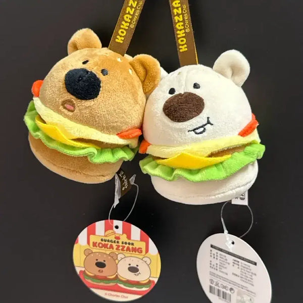 [BUNJANG] Coca-chan Burger Keychain / 코카짱 버거 키링