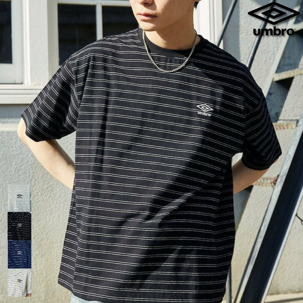 [BUNJANG] Freaks Store x Umbro One-Point Logo Stripe T-Shirt / 프릭스스토어 엄브로 원포인트 로고 티셔츠