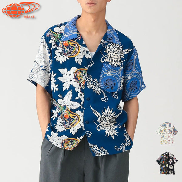 [BUNJANG] BEAMS x Sun Surf Crazy Aloha Shirt / 빔즈 별주 선서프 크레이지 알로하 셔츠