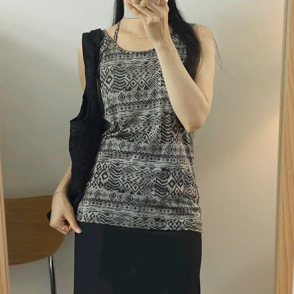[BUNJANG] Myoxy My Minx Vintage Sleeveless T-Shirt / (M)일본빈티지 Drea my Minx 여성 민소매 티셔츠 J6W4246