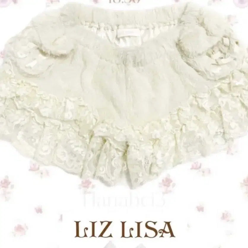 [BUNJANG] Liz Lisa Lace Fur Short Pants Ivory / 초급전 초특가 세일 LIZ LISA 리즈리사 레이스 퍼 숏팬츠 아이보