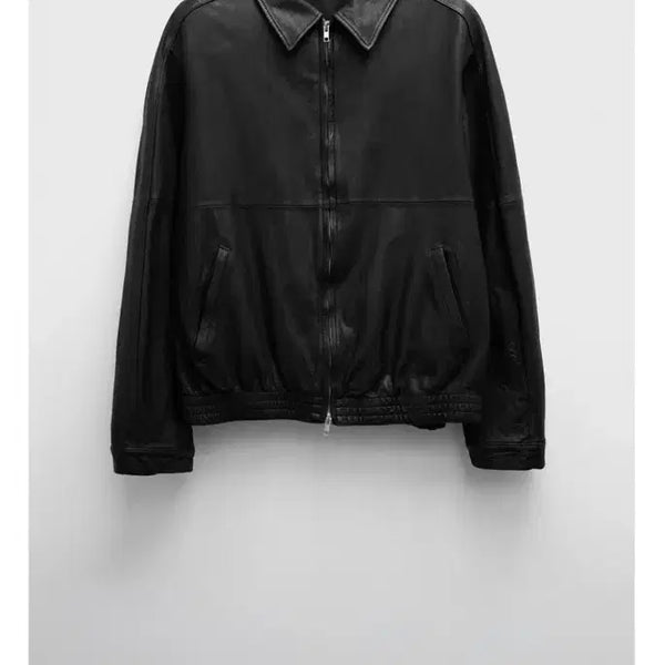 [BUNJANG] YOUTH Washed Leather Blouson Jacket / [M] 유스 레더자켓 워시드 블루종