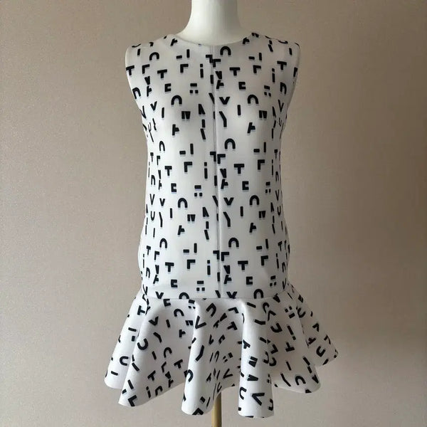 [BUNJANG] Maje Neoprene Lettering Print Dress / [정품] Maje 마쥬 네오프렌 원피스