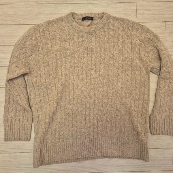 [BUNJANG] Main Booth Beige Knit XL / 메인부스 베이지 니트 XL