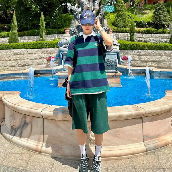 [BUNJANG] Alex & Aiden One-Tuck Deep Green Shorts / 알렉스앤에이든 원턱 딥그린 반바지