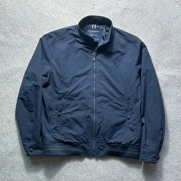 [BUNJANG] Hazzys Men's Navy Blouson Jacket (100-105) / 헤지스 남성 네이비 블루종 자켓 한국 100-105