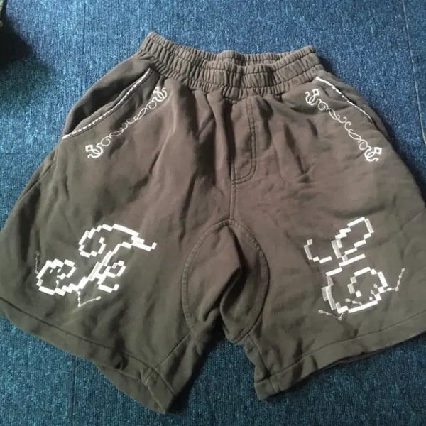 [BUNJANG] Shopfairy Embroidered Bermuda Shorts / 샵페어리 자수 버뮤다 팬츠
