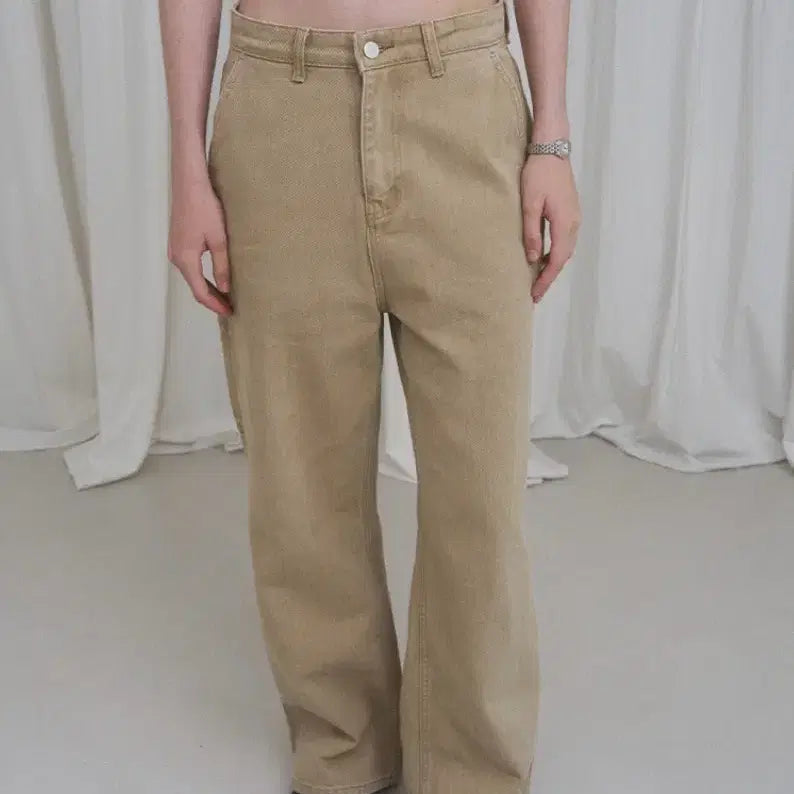 [BUNJANG] Love By Mood Log Carpenter Denim Pants / 러브바이무드 로그 카펜터 데님