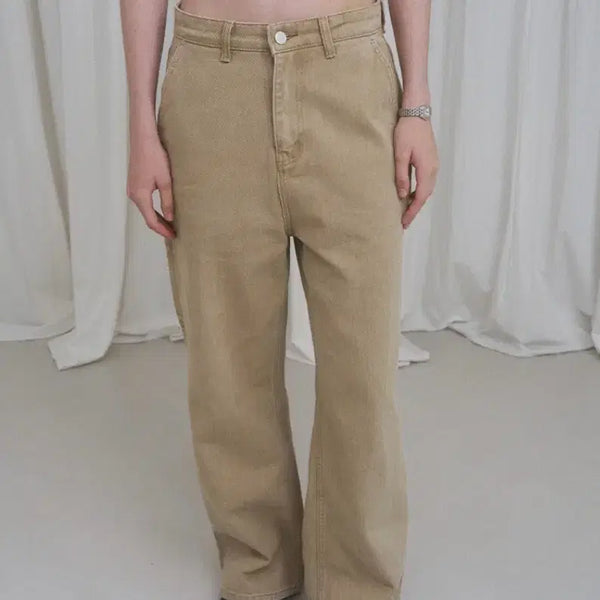 [BUNJANG] Love By Mood Log Carpenter Denim Pants / 러브바이무드 로그 카펜터 데님